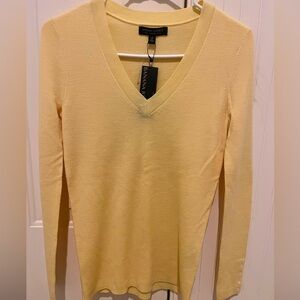 Banana Republic Soft Yellow Merino Wool Sweater